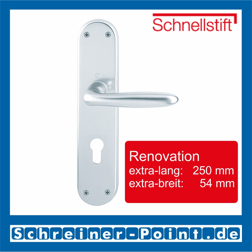 Hoppe Verona Aluminium Renovation-Garnitur F1 Natur 1510/3334, 1778965, 1779010, 1779141